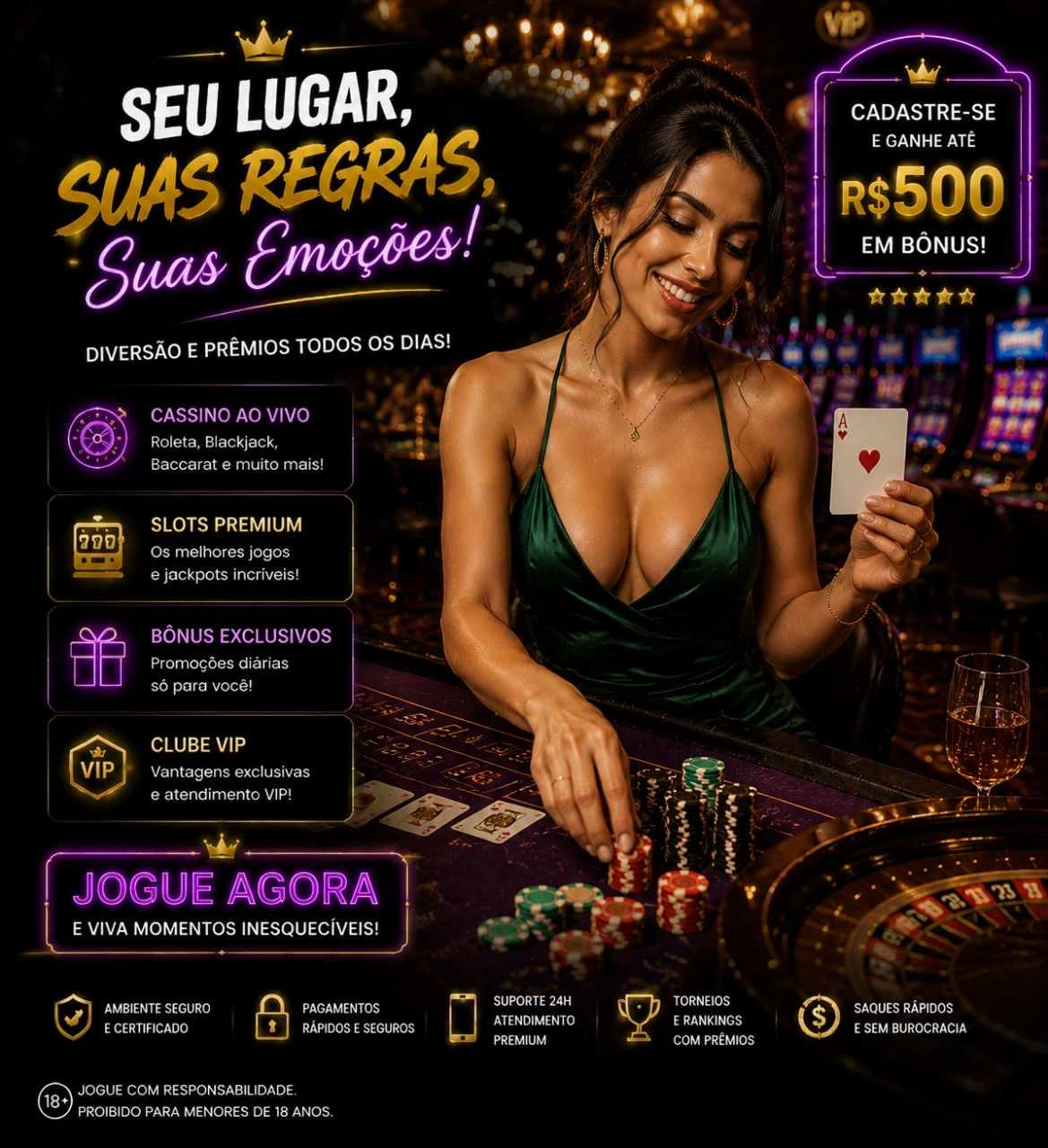 Sistema VIP Premium e Segurança Máxima - Bônus Exclusivos e Benefícios